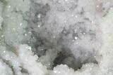 Keokuk Quartz Geode with Calcite & Pyrite Crystals - Missouri #144761-1